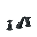 California Faucets Cardiff 8" Llave de Lavabo de 3 Orificios para Cubierta, con Dos Manerales - Carbón