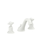 California Faucets Cardiff 8" Llave de Lavabo de 3 Orificios para Cubierta, con Dos Manerales - Blanco Mate