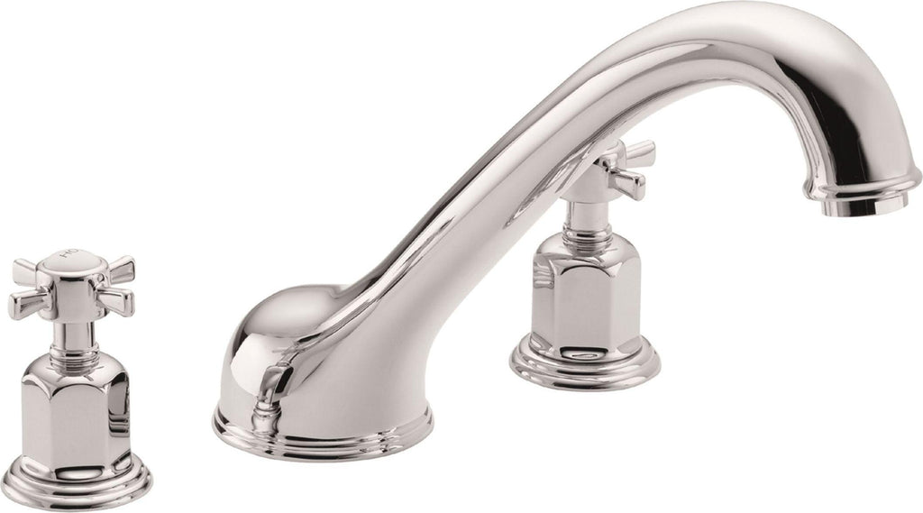 California Faucets Cardiff Juego Completo para Tina Romana - Cromo Pulido