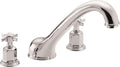California Faucets Cardiff Juego Completo para Tina Romana - Cromo Pulido