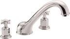 California Faucets Cardiff Juego Completo para Tina Romana - Cromo Pulido