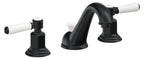 California Faucets Cardiff 8" Llave de Lavabo de 3 Orificios para Cubierta, con Dos Manerales - Carbón