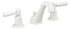 California Faucets Cardiff 8" Llave de Lavabo de 3 Orificios para Cubierta, con Dos Manerales - Blanco Mate