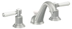 California Faucets Cardiff 8" Llave de Lavabo de 3 Orificios para Cubierta, con Dos Manerales - Cromo Satinado