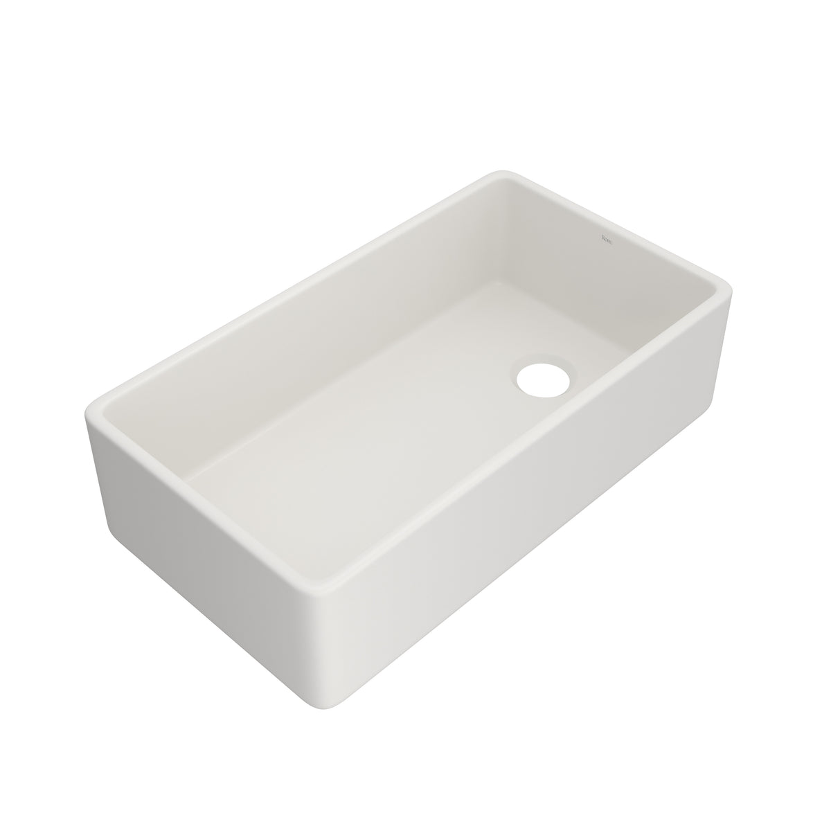 Rohl Allia Tarja de Cocina Farmhouse de Fireclay Sencilla 36" - Pergame