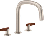 California Faucets San Elijo Juego Completo para Tina Romana - Base Redonda - Níquel Satinado
