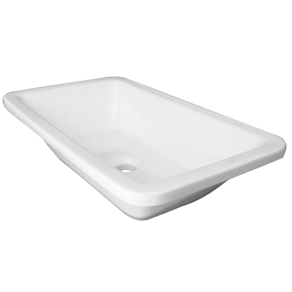 Barclay Santa Fe — Lavabo de Sobreponer Rectangular de Cerámica — imagen 2
