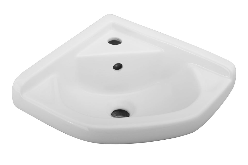 Barclay Corner Wall-Hung Basin — Lavabo Esquinero de Pared de Cerámica — imagen 3