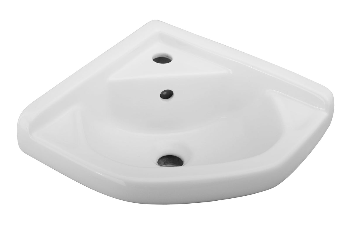 Barclay Corner Wall-Hung Basin — Lavabo Esquinero de Pared de Cerámica — imagen 3