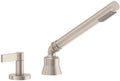 California Faucets Cayucos Regadera de Mano y Desviador Completo para Tina Romana - Níquel Satinado