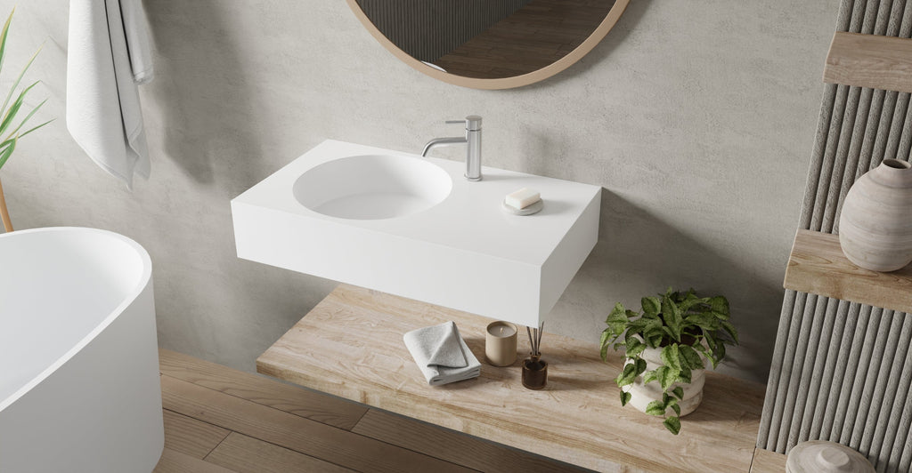 Badeloft Lavabo de Pared Oasis WT-02-D