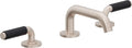 California Faucets Cayucos 8" Llave de Lavabo de 3 Orificios para Cubierta, con Dos Manerales - Pico Bajo Cuadrado - Níquel Satinado