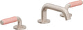 California Faucets Cayucos 8" Llave de Lavabo de 3 Orificios para Cubierta, con Dos Manerales - Pico Bajo Cuadrado - Níquel Satinado