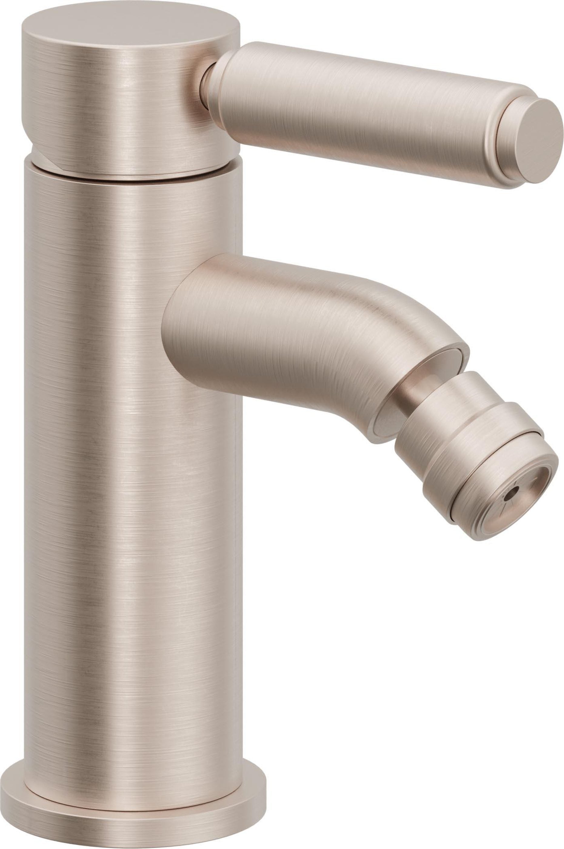 California Faucets Cayucos Bidet de Un Solo Orificio - Níquel Satinado