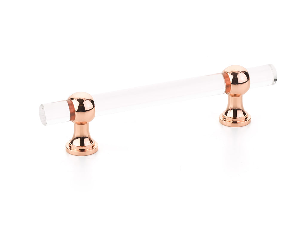 Schaub Jaladera de Barra Lumiere Transitional Adjustable — Oro Rosa Pulido