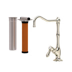 Rohl Acqui Kit de Mezcladora Filtradora de Cocina - Palanca de Metal - Níquel Pulido