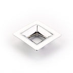 Schaub Jaladera Finestrino Flared Cuadrada, 1-1/4" cc — Cromo Pulido