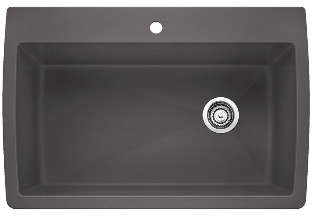 Blanco Diamond Super Single Dual Mount — Tarja de Silgranit