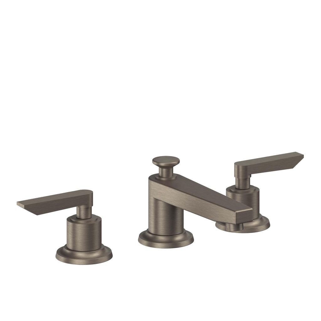 California Faucets Rincon Bay 8" Llave de Lavabo de 3 Orificios para Cubierta, con Dos Manerales - Níquel Antiguo Mate