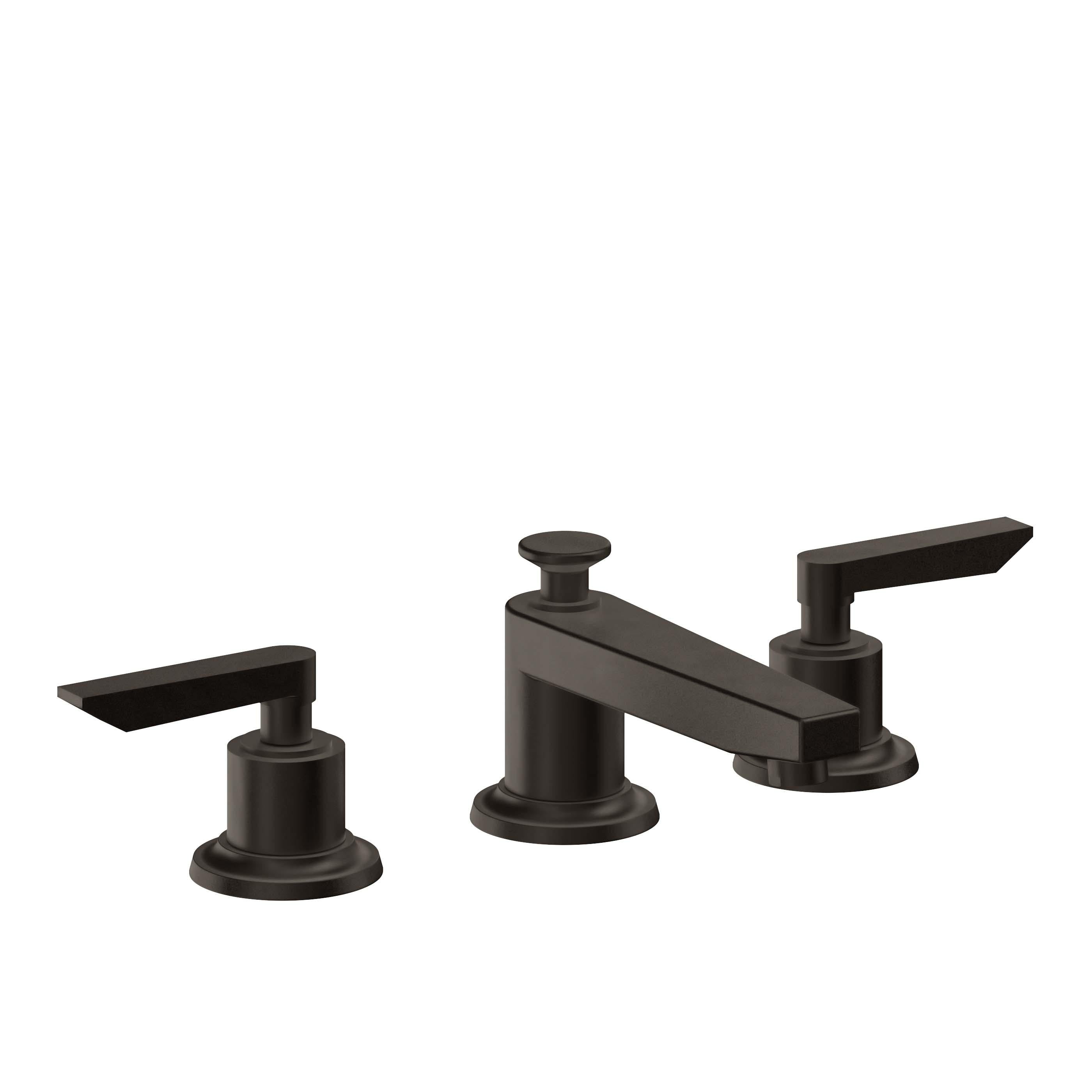 California Faucets Rincon Bay 8" Llave de Lavabo de 3 Orificios para Cubierta, con Dos Manerales - Bronce Bella Terra