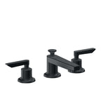 California Faucets Rincon Bay 8" Llave de Lavabo de 3 Orificios para Cubierta, con Dos Manerales - Carbón