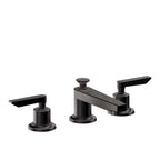 California Faucets Rincon Bay 8" Llave de Lavabo de 3 Orificios para Cubierta, con Dos Manerales - Negro Mate