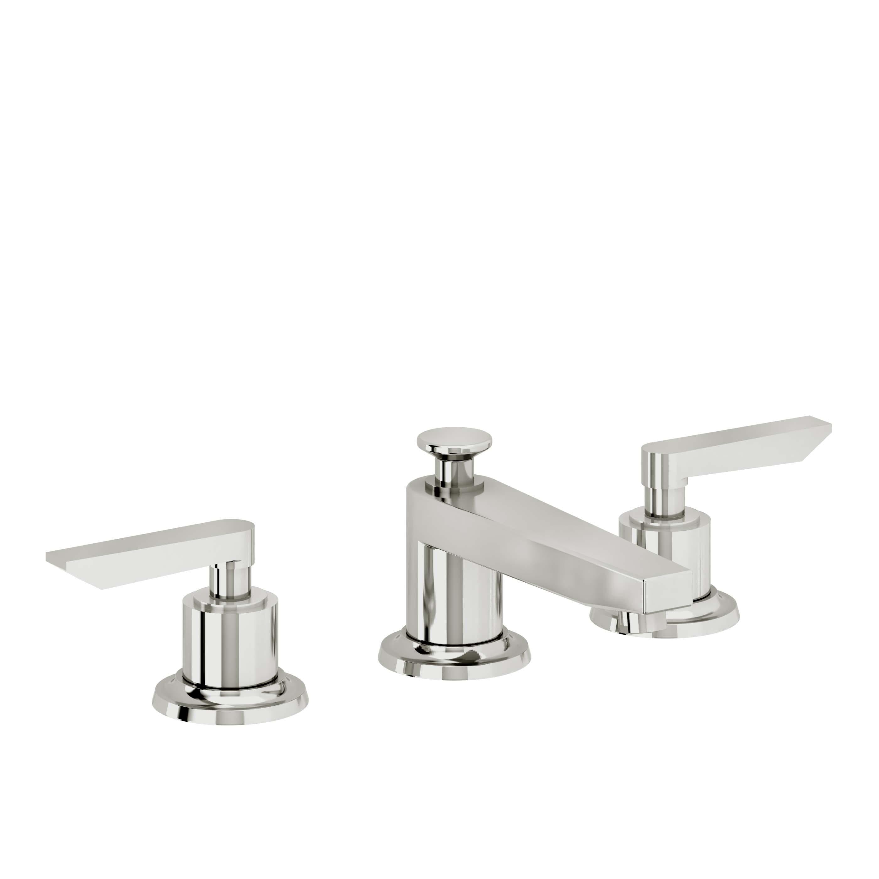 California Faucets Rincon Bay 8" Llave de Lavabo de 3 Orificios para Cubierta, con Dos Manerales - Cromo Pulido