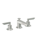 California Faucets Rincon Bay 8" Llave de Lavabo de 3 Orificios para Cubierta, con Dos Manerales - Cromo Satinado
