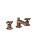 California Faucets Rincon Bay 8" Llave de Lavabo de 3 Orificios para Cubierta, con Dos Manerales - Cobre Antiguo Mate
