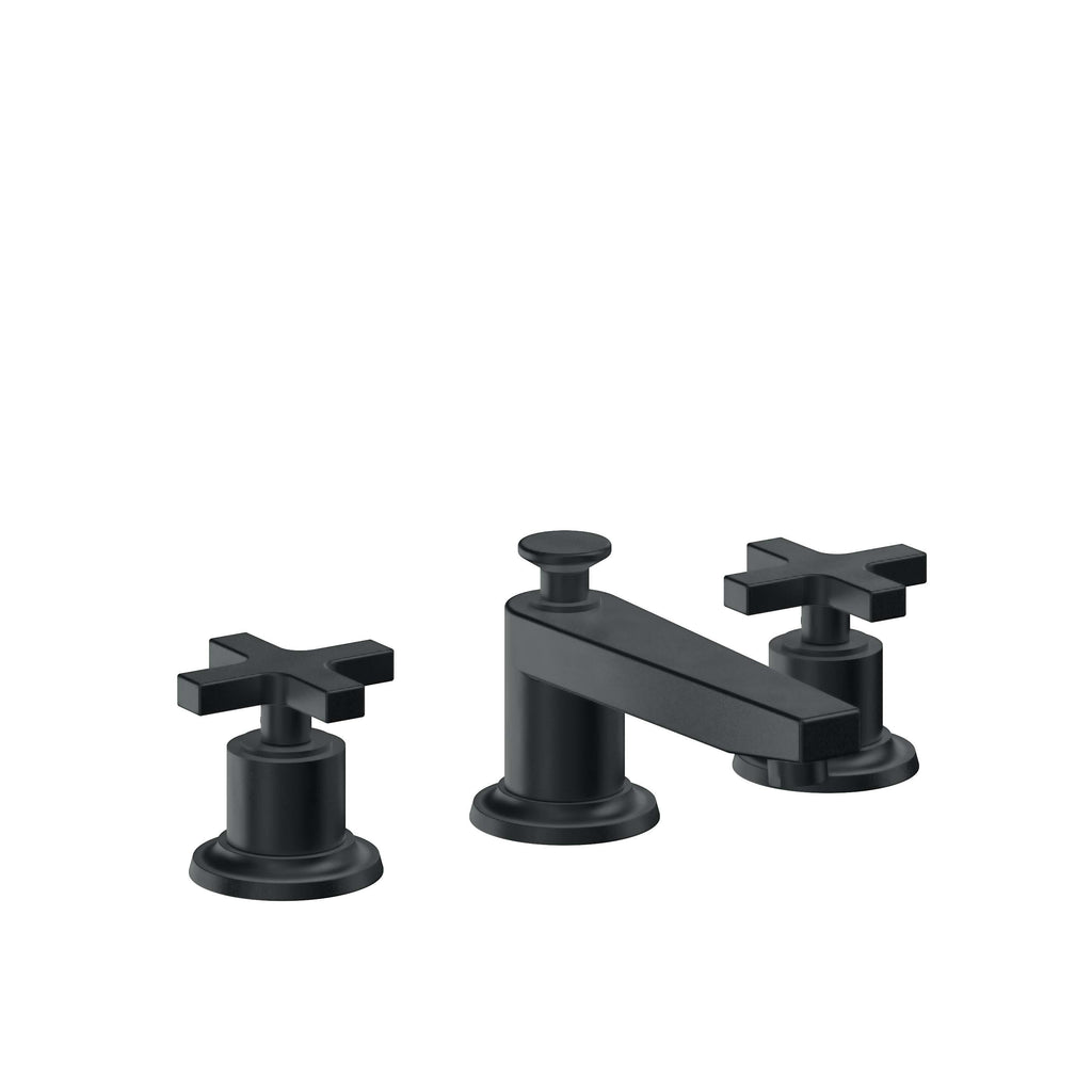 California Faucets Rincon Bay 8" Llave de Lavabo de 3 Orificios para Cubierta, con Dos Manerales - Carbón
