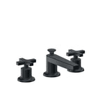 California Faucets Rincon Bay 8" Llave de Lavabo de 3 Orificios para Cubierta, con Dos Manerales - Carbón