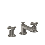 California Faucets Rincon Bay 8" Llave de Lavabo de 3 Orificios para Cubierta, con Dos Manerales - Grafito