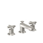 California Faucets Rincon Bay 8" Llave de Lavabo de 3 Orificios para Cubierta, con Dos Manerales - Acero Inoxidable Ultra