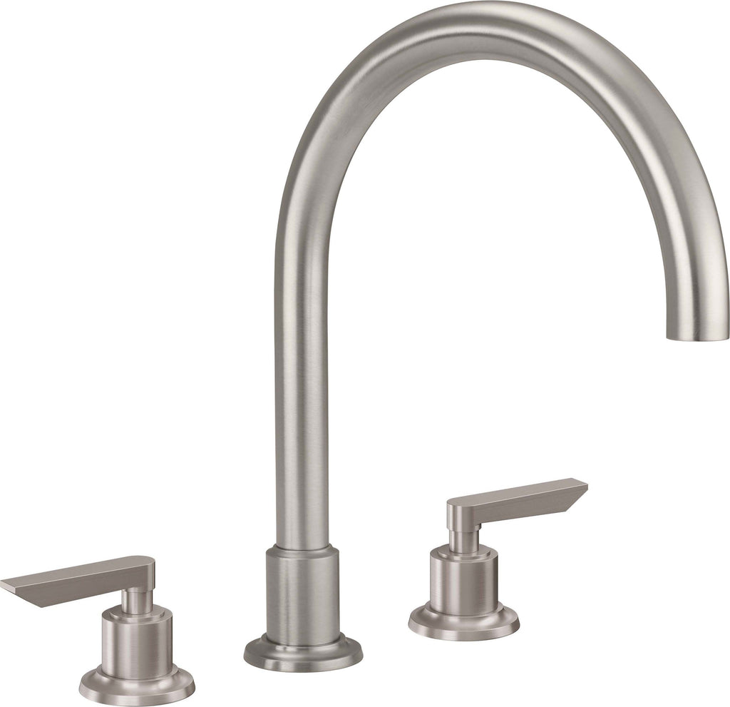 California Faucets Rincon Bay Juego Completo para Tina Romana - Níquel Satinado