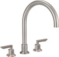 California Faucets Rincon Bay Juego Completo para Tina Romana - Níquel Satinado