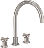 California Faucets Rincon Bay Juego Completo para Tina Romana - Níquel Satinado
