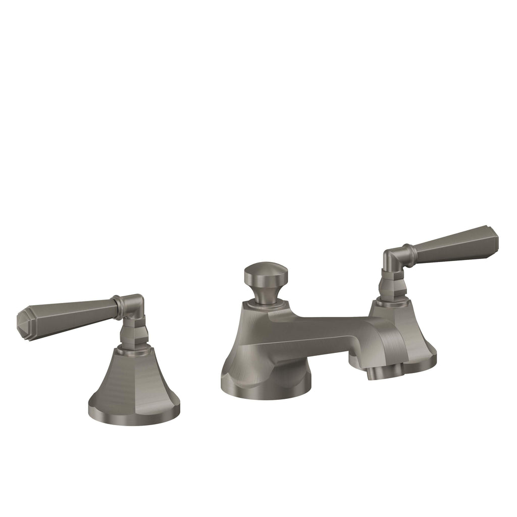 California Faucets Monterey 8" Llave de Lavabo de 3 Orificios para Cubierta, con Dos Manerales - Grafito