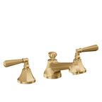 California Faucets Monterey 8" Llave de Lavabo de 3 Orificios para Cubierta, con Dos Manerales - Oro Satinado de por Vida