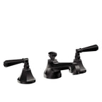 California Faucets Monterey 8" Llave de Lavabo de 3 Orificios para Cubierta, con Dos Manerales - Negro Mate