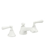 California Faucets Monterey 8" Llave de Lavabo de 3 Orificios para Cubierta, con Dos Manerales - Blanco Mate