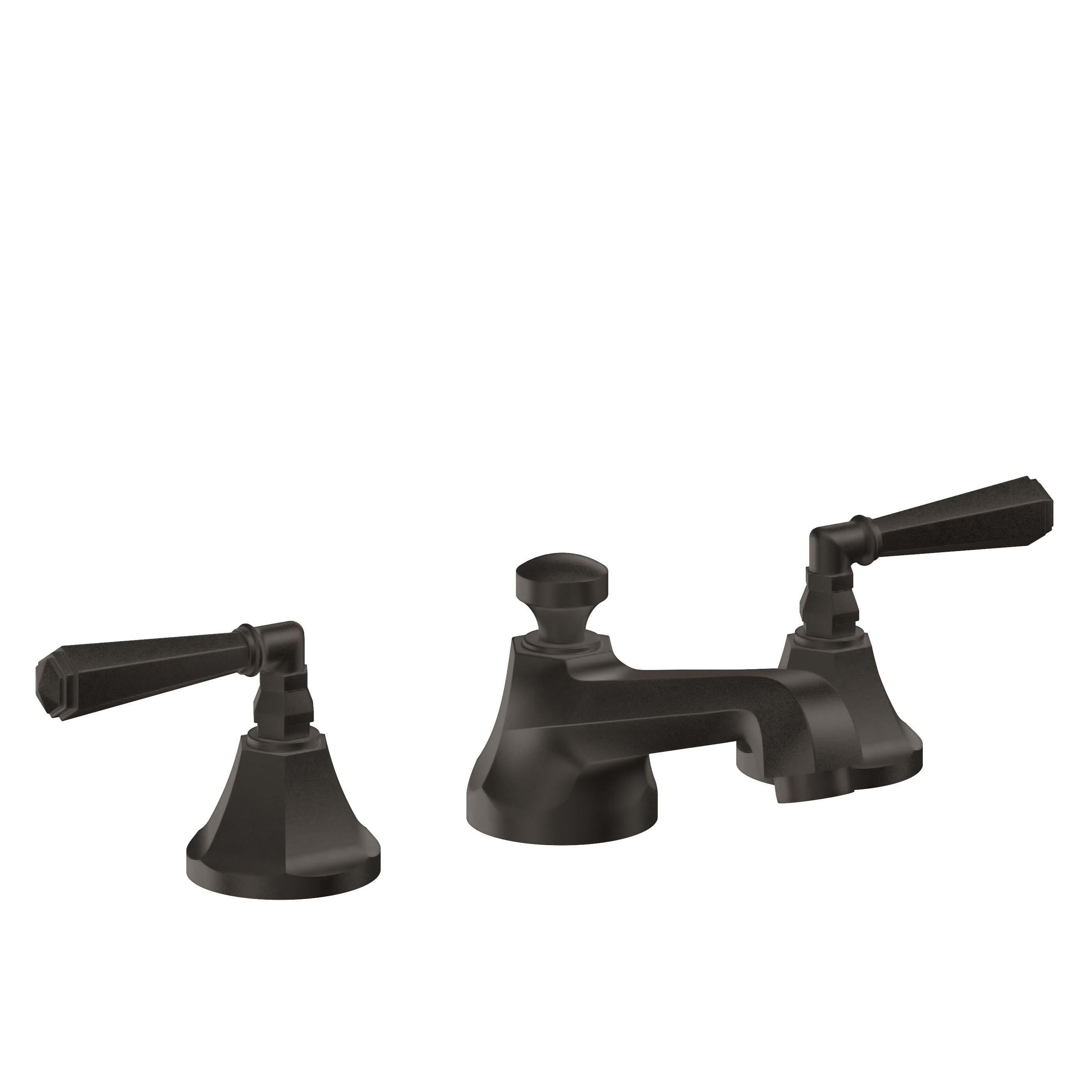 California Faucets Monterey 8" Llave de Lavabo de 3 Orificios para Cubierta, con Dos Manerales - Bronce Oscuro