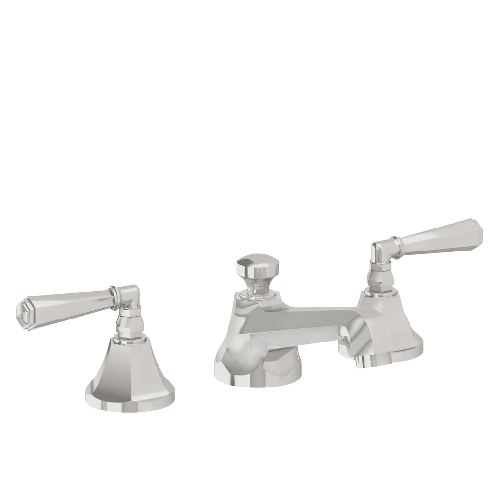 California Faucets Monterey 8" Llave de Lavabo de 3 Orificios para Cubierta, con Dos Manerales - Cromo Pulido