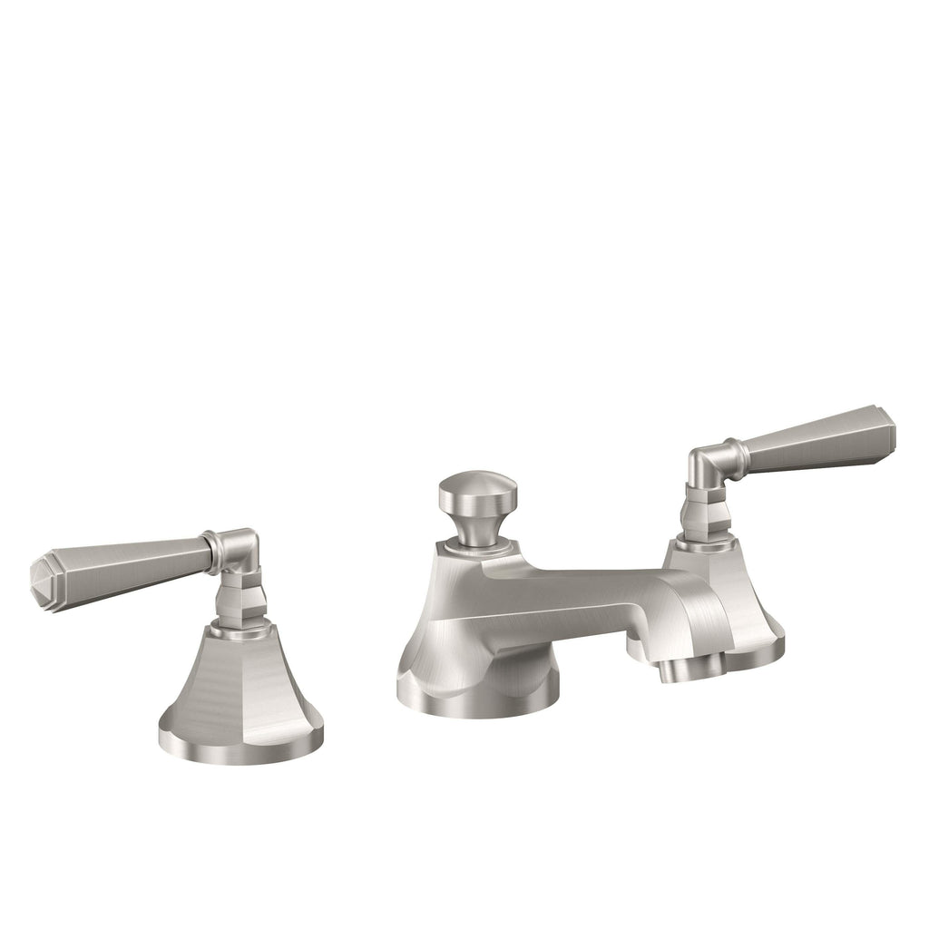 California Faucets Monterey 8" Llave de Lavabo de 3 Orificios para Cubierta, con Dos Manerales - Acero Inoxidable Ultra