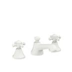 California Faucets Monterey 8" Llave de Lavabo de 3 Orificios para Cubierta, con Dos Manerales - Blanco Mate
