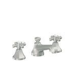 California Faucets Monterey 8" Llave de Lavabo de 3 Orificios para Cubierta, con Dos Manerales - Cromo Satinado