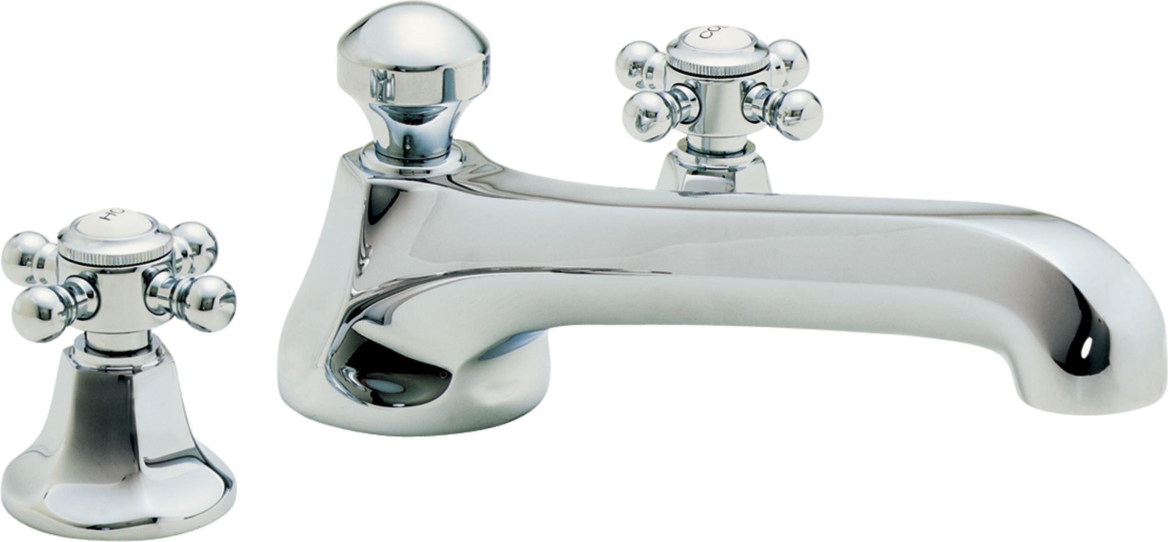 California Faucets Monterey Juego Completo para Tina Romana - Cromo Pulido