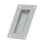 Deltana Jaladera Empotrada Rectangular de Acero Inoxidable 4" — Acero Inoxidable Satinado