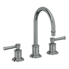 California Faucets Miramar Llave de Lavabo de 3 Orificios para Cubierta, con Dos Manerales - Manija de Palanca - Níquel Negro