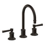 California Faucets Miramar Llave de Lavabo de 3 Orificios para Cubierta, con Dos Manerales - Manija de Palanca - Bronce Bella Terra