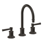 California Faucets Miramar Llave de Lavabo de 3 Orificios para Cubierta, con Dos Manerales - Manija de Palanca - Bronce Oscuro